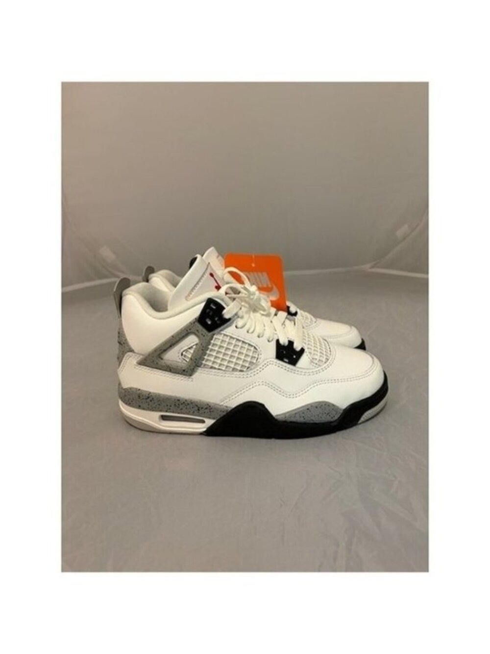 Air Jordan 4 retro OG white cement womens shoes size 5.5 IB4171 100 New